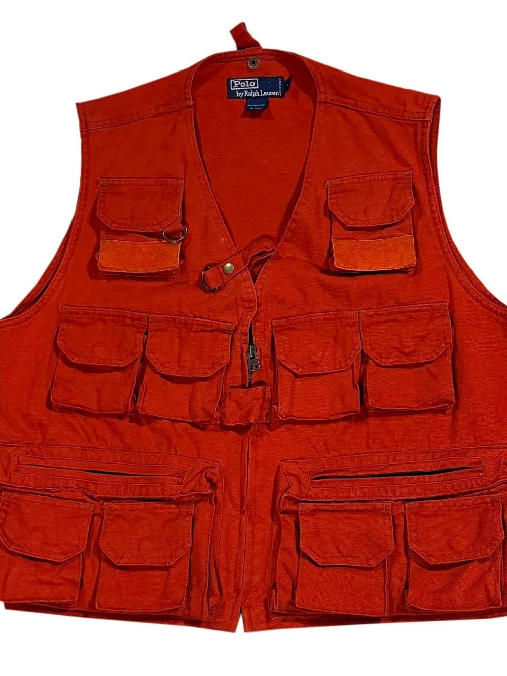 Vintage Polo Ralph Lauren Outdoors Orange Vest (Size L)